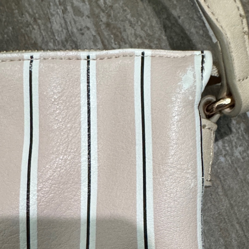 Striped Cream Crossbody Bag - Picture 16 of 16